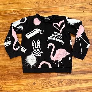 Plastic Jus Rebel Rabbit Long Sleeve Tee Size 5Y